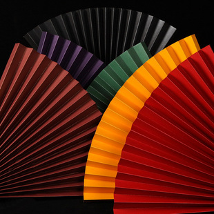 中式古风摄影纸折扇莫兰迪背景中国风摆件美甲卡纸扇子拍照小道具