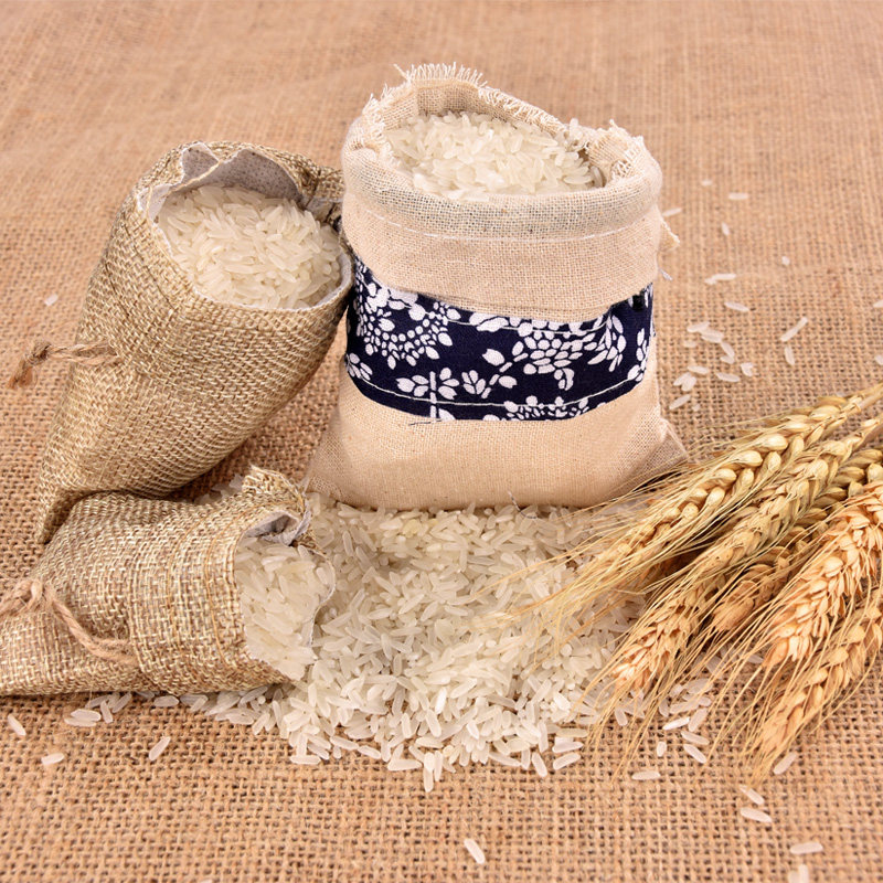 小麻袋拍照道具大米杂粮干货摄影细麻编织袋迷你布袋子特产道具