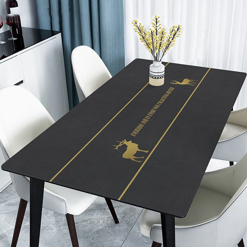 君影桌布防水防油长方形餐桌垫茶几垫隔热垫防烫免洗高档软硅胶皮
