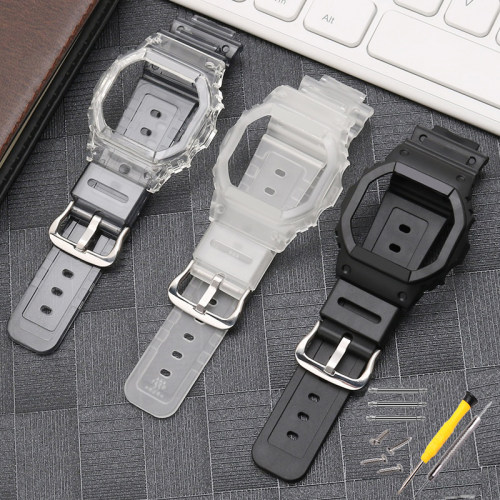 适配卡西欧G-SHOCK方块GB/DW-5600/GW-B5600/GWX-5600C手表带表壳