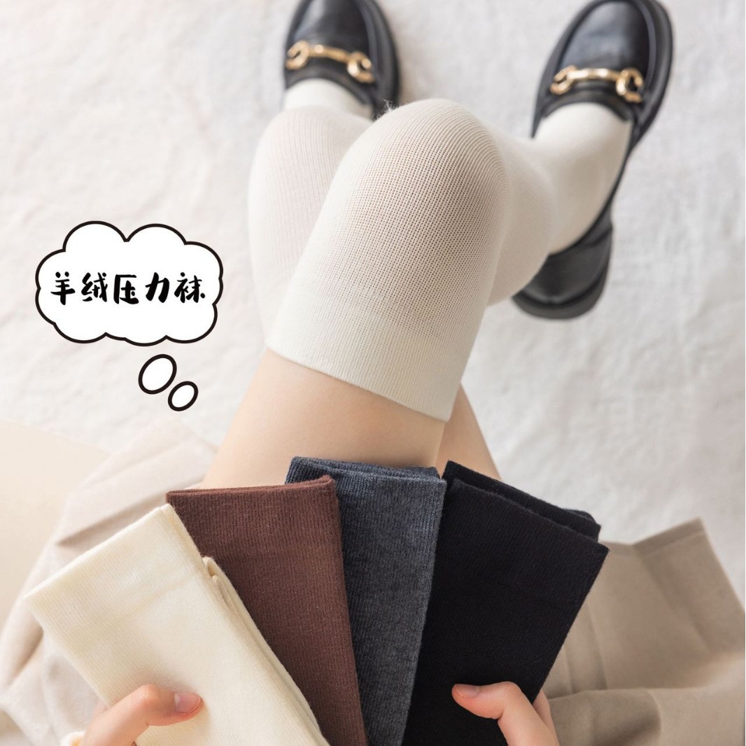 压力小腿袜秋冬款强压瘦腿jk袜