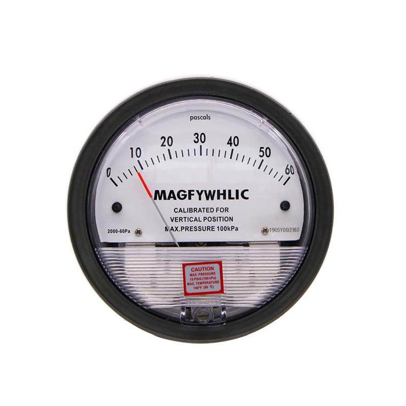 洁净室压差表净化微压差计差压压力表正负压风压表指针0-60Pa养殖