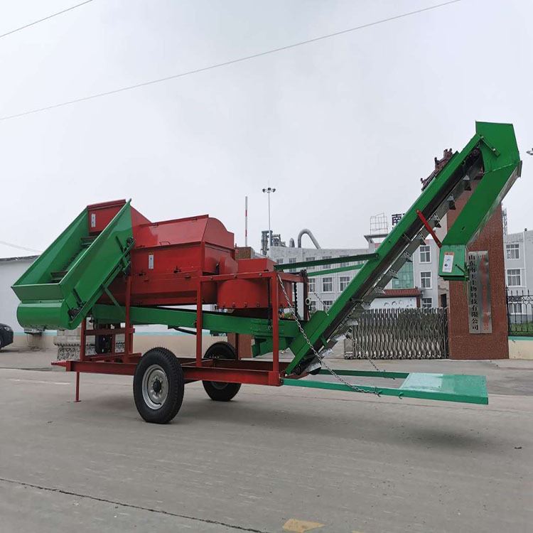 正阳牵引式花生摘果机河南新款8000型鲜花生打果机干花生摘果机