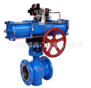 Q647H/F气动V型球阀 气动带手动V型调节球阀 V型气动调节阀球阀