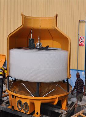 PP高温填料冷却塔 125T白色胶片铝洒水头降温 散热冷却水塔