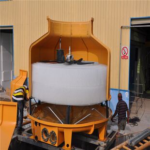 玻璃钢高温冷却水塔10T20T0T40T50T60T80T125散热降温圆形冷却塔