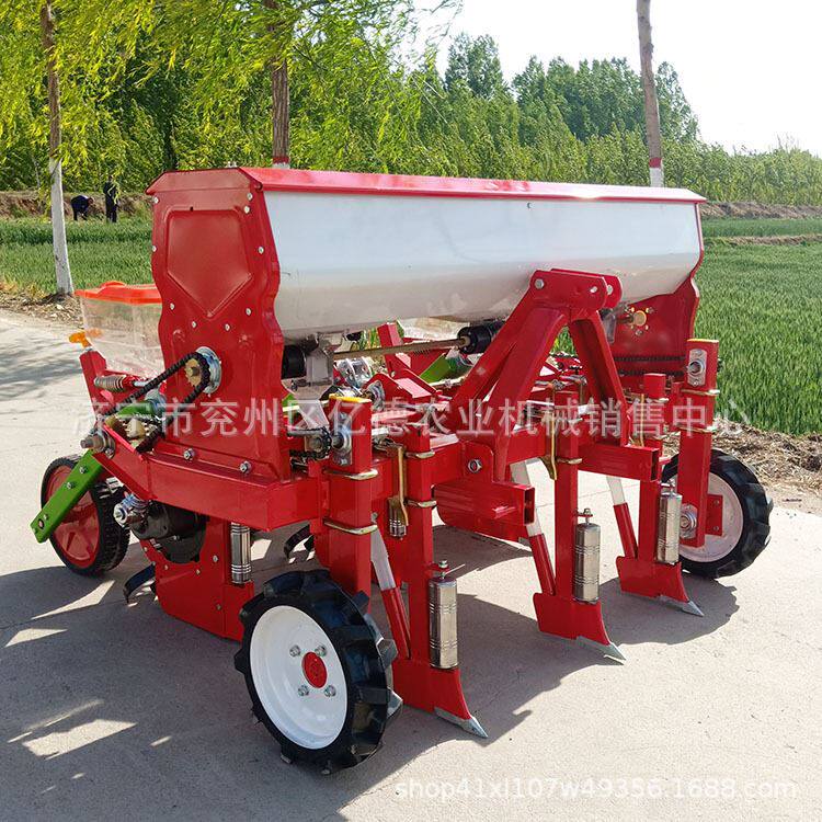 四行悬浮玉米精播机施肥精播免玉米大豆播种机行距株距可调精播机