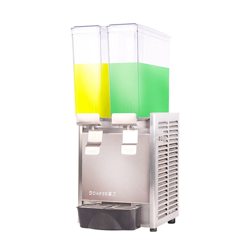 饮料机 商用冷热全自动lrp8x2 双缸冷饮机自助热饮果汁机直销