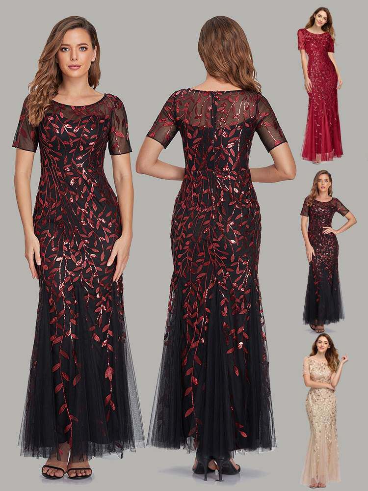 2022欧美鱼尾晚礼服PlusSize Evening Dress Mermaid Party Dress