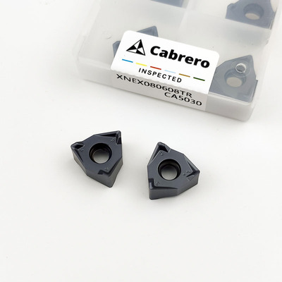 卡伯罗双面六刃快进给数控铣刀片WNGU/XNEX080608TR山高通装