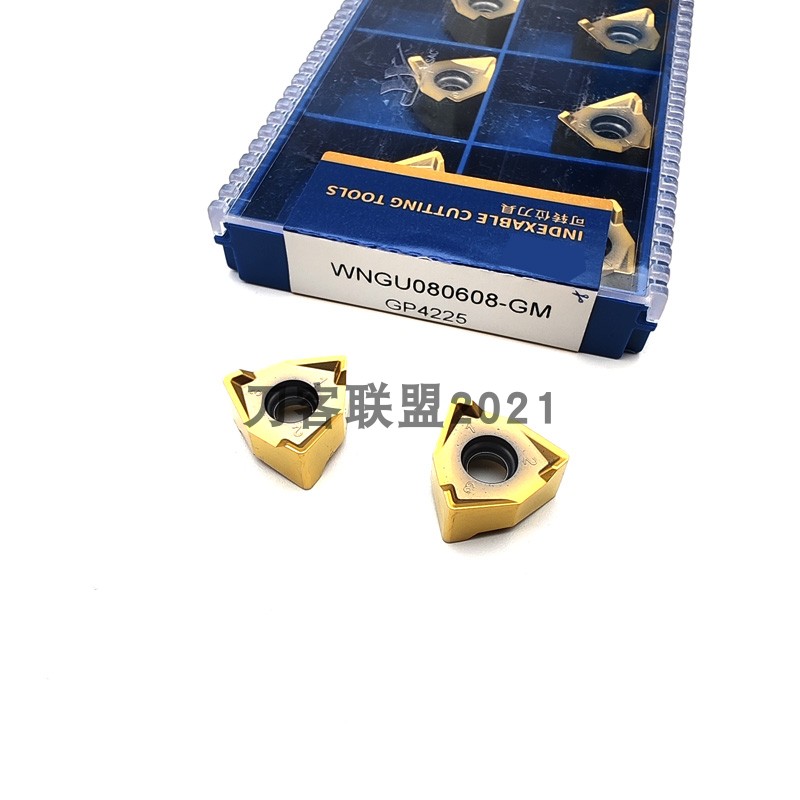 厦门金鷺六角快进给数控铣刀片WNGU080608-GM GP4225 钢件