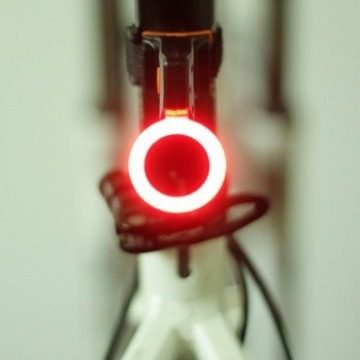 自行车灯尾灯USB充电尾灯山地车星座圆形心形高亮自行车警示灯