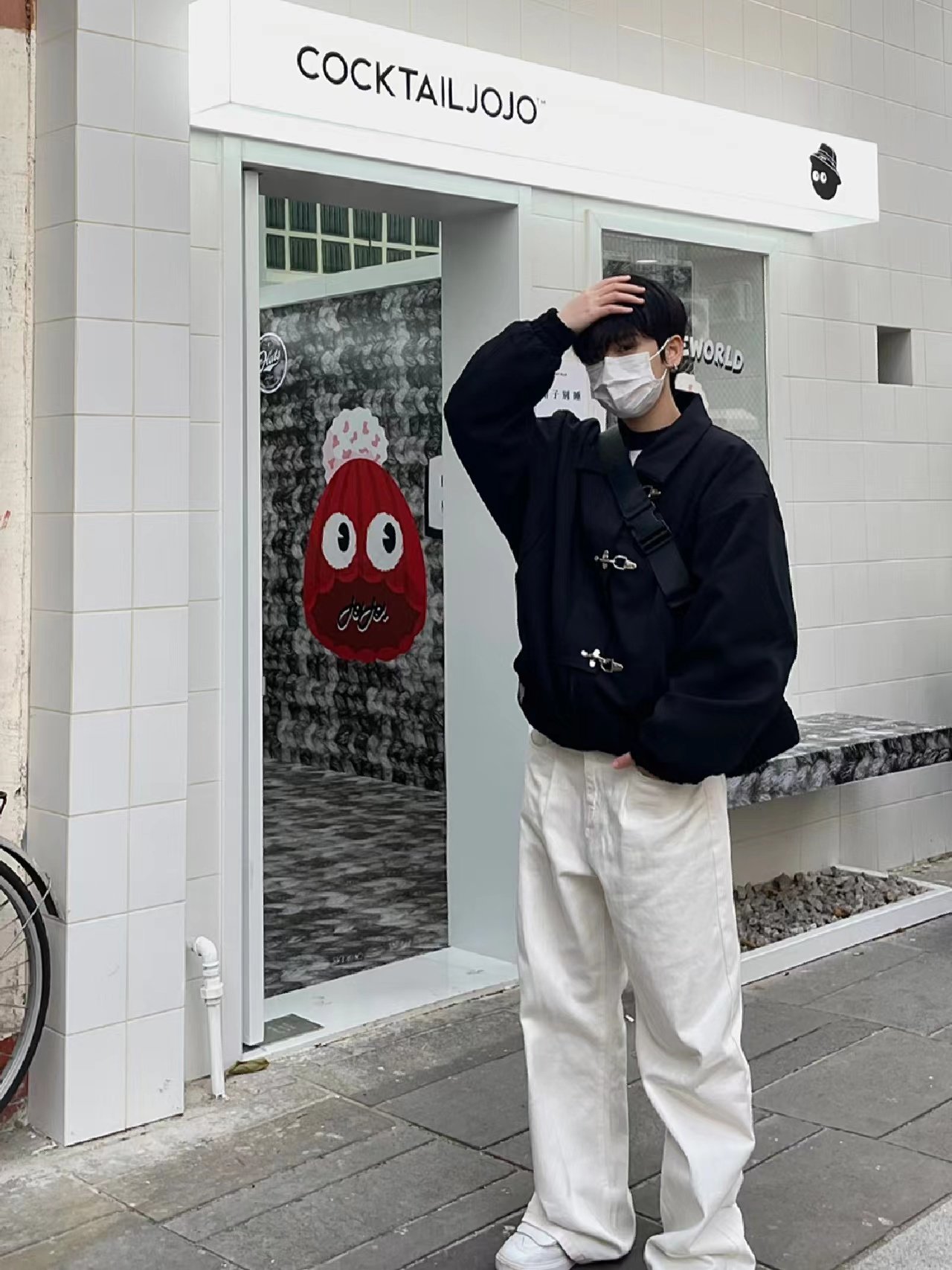 thumbnail for American retro niche design, high-end airplane buckle, metal ruffian jacket, men's and women's short trendy coats, spring and autumn