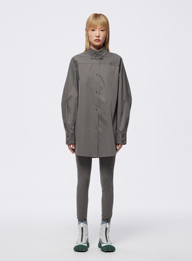 UPON PRO设计感小众高级宽松廓形长袖衬衫外套女