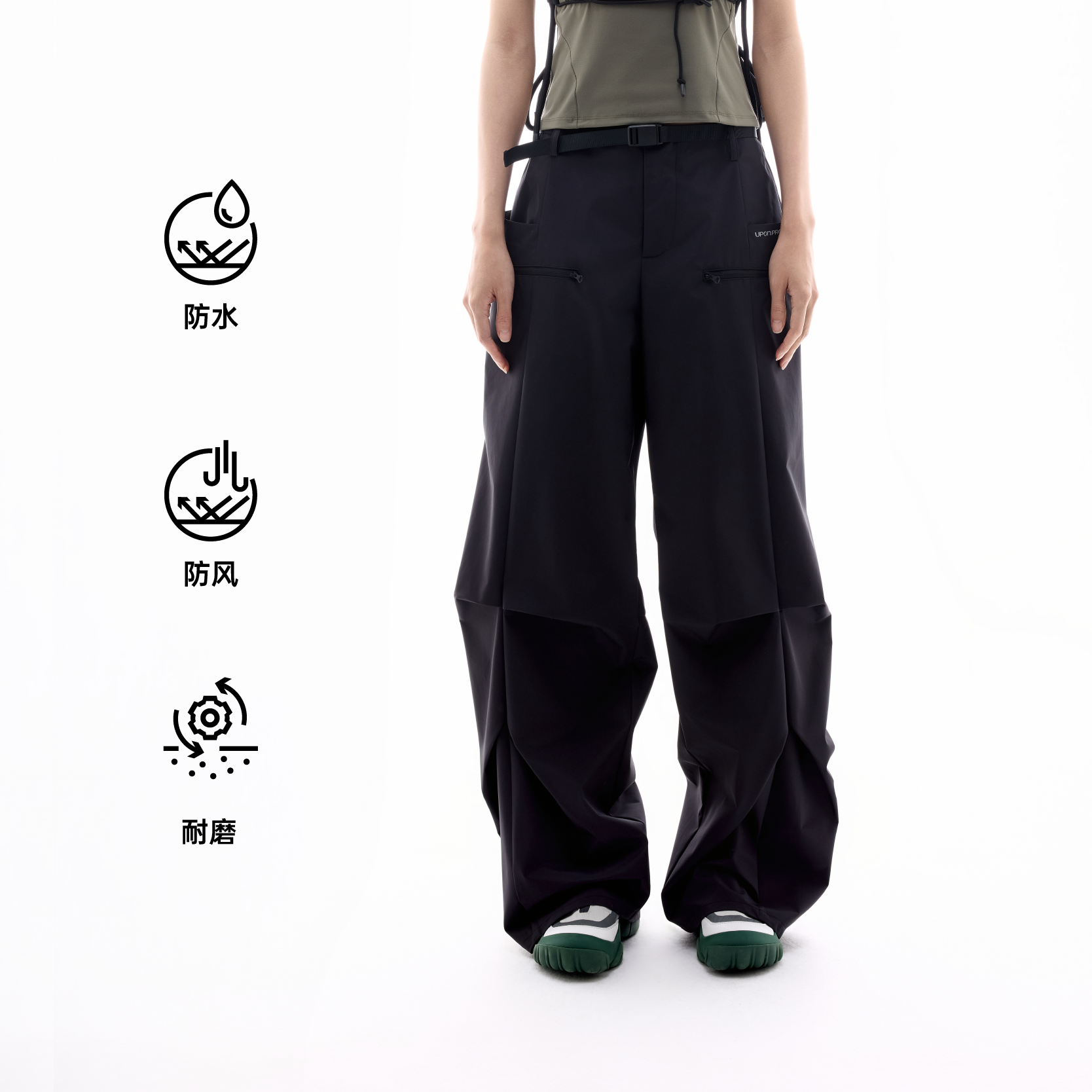 无氟防水工装裤机能风长裤显瘦