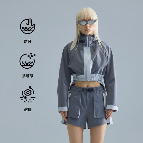防风透湿抗起球软壳防护外套女