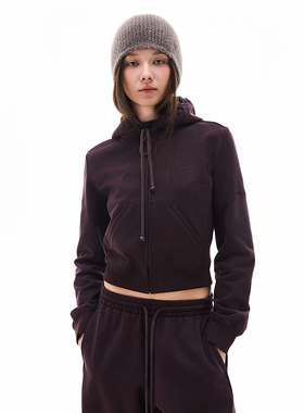 【25冬新品】UPON PRO 都市线短款正肩连帽抽绳卫衣外套时尚