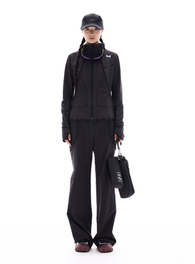 【防风防泼水】UPON PRO户外穿搭 3D分割拼接修身运动连帽外套女