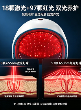 低能量激光头盔防脱生发