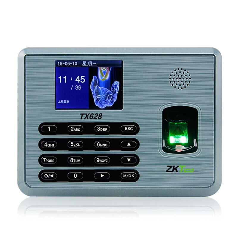 ZKTECO熵基科技TX628网络指纹考勤机专业型签到打卡机TX628标配