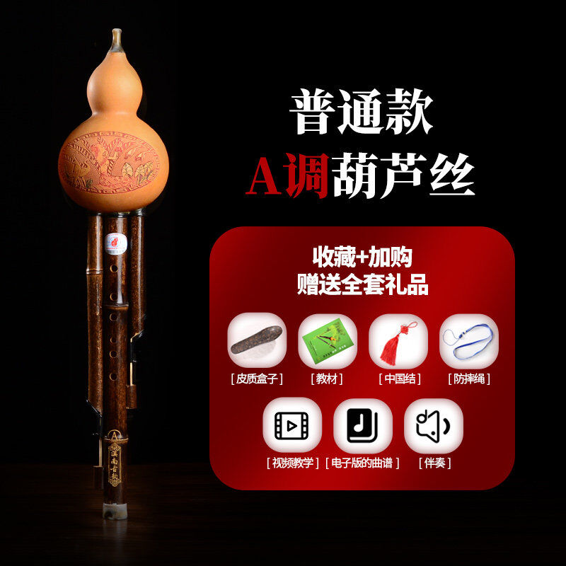 葫芦丝乐器初学者c调降b调a调g调f调小d调儿童小学生入门七孔紫竹
