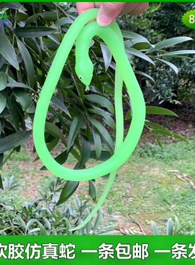 软胶仿真蛇眼镜蛇安全无异味荧光绿色蜘蛛蚂蚁儿童玩具小动物模型