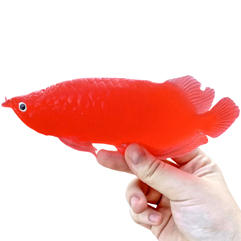 软胶仿真红金龙鱼金鱼缸戏水族箱装饰幼儿园儿童捞鱼玩具鱼类模型,玩具/童车/益智/积木/模型,仿真/动物玩偶,淘宝优惠券,粉丝福利购,淘宝优惠卷