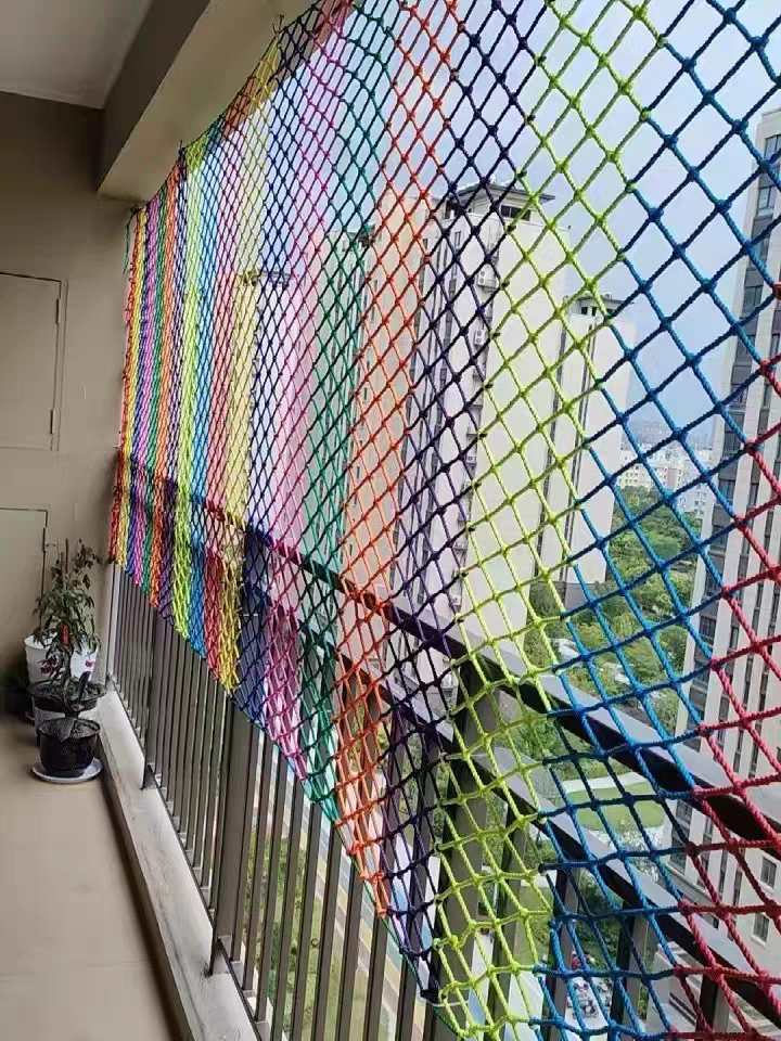 吊桥防护户外围网尼龙绳网防坠网