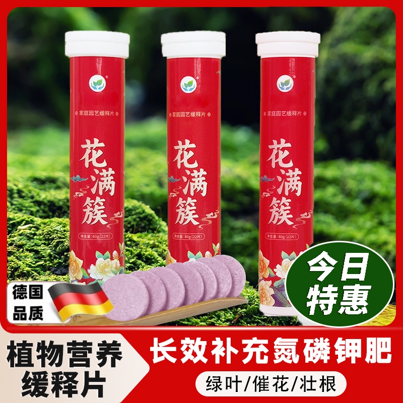 植物营养片通用型缓释片绿植花肥料复合肥花卉缓释肥家用盆栽园艺