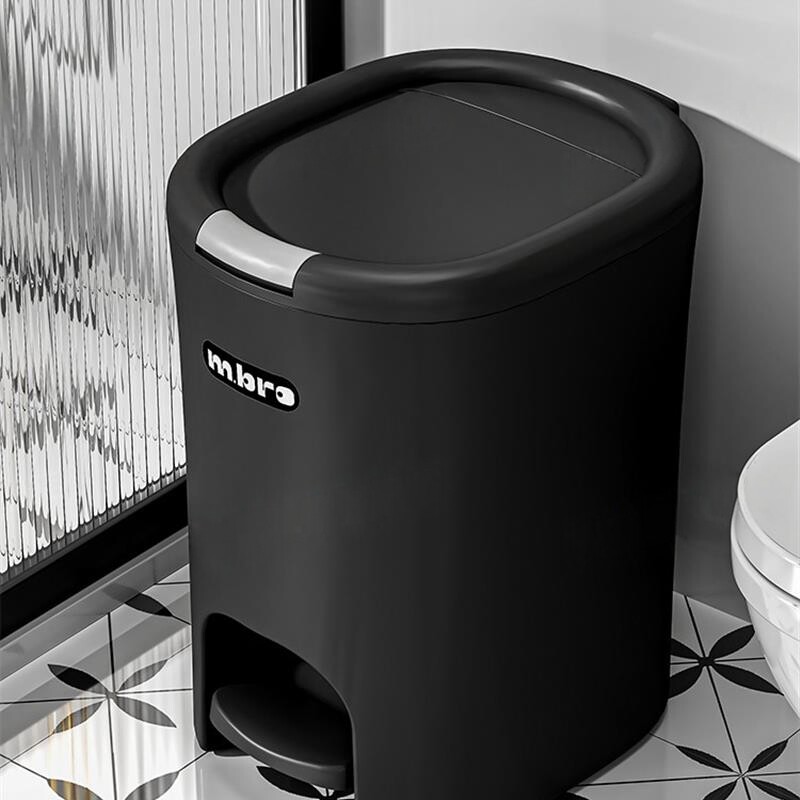 日本垃圾桶家用多功能新款厕所卫生间带盖客厅厨房脚踩大号大容量