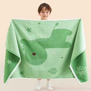 浴巾儿童专用大童纯棉浴巾a类女小孩中大童专用宝宝婴儿大毛巾澡