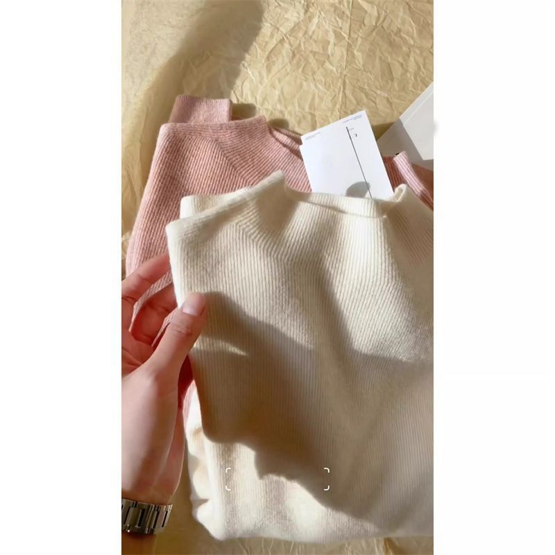 奶fufu软糯针织长袖打底衫女