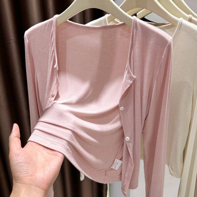 超手感莫代尔防晒开衫女夏季配吊带裙的外搭上衣薄款长袖披肩罩衫,女装/女士精品,短外套,淘宝优惠券,粉丝福利购,淘宝优惠卷