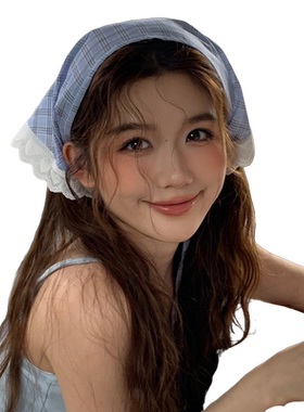 三角巾头巾(绑发法式女