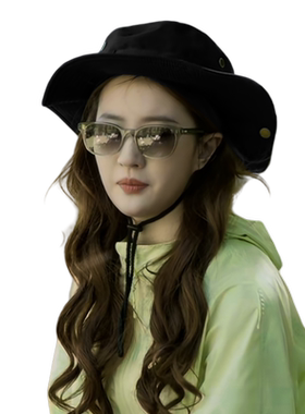 明星同款防晒帽盆帽女刘亦菲夏季