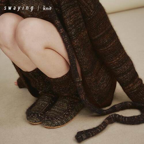 SWAYING官方 粗支钩针勃肯鞋24AW秋冬舒适休闲时髦平底一脚蹬女鞋