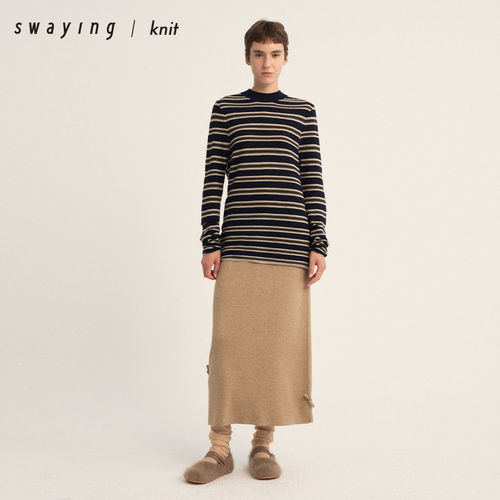 SWAYING官方绳结装饰直筒裙