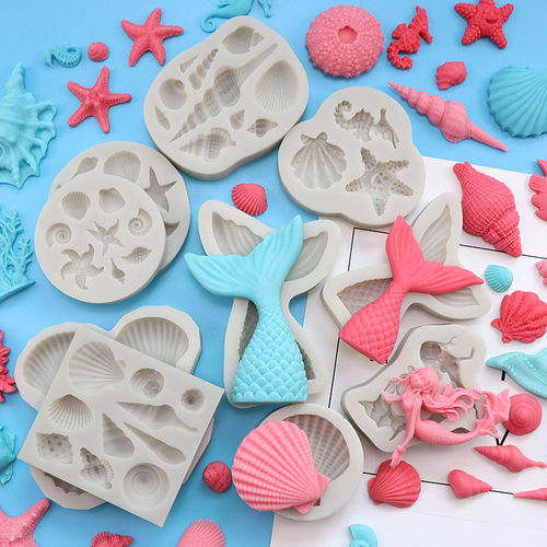 海洋巧克力模具多款美人鱼海星