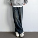 ONUN 美式复古水洗做旧宽松直筒牛仔裤显高百搭休闲阔腿长裤潮流