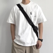 ONUN 宽松百搭纯棉tee潮 夏季 日系休闲印花圆领T恤短袖 20205新款