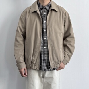 外套 休闲百搭cleanfit通勤工装 ONUN复古老钱翻领宽松夹克秋季 新款