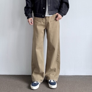 长裤 ONUN 工装 百搭宽松休闲cleanfit美式 复古水洗棉质阔腿直筒裤