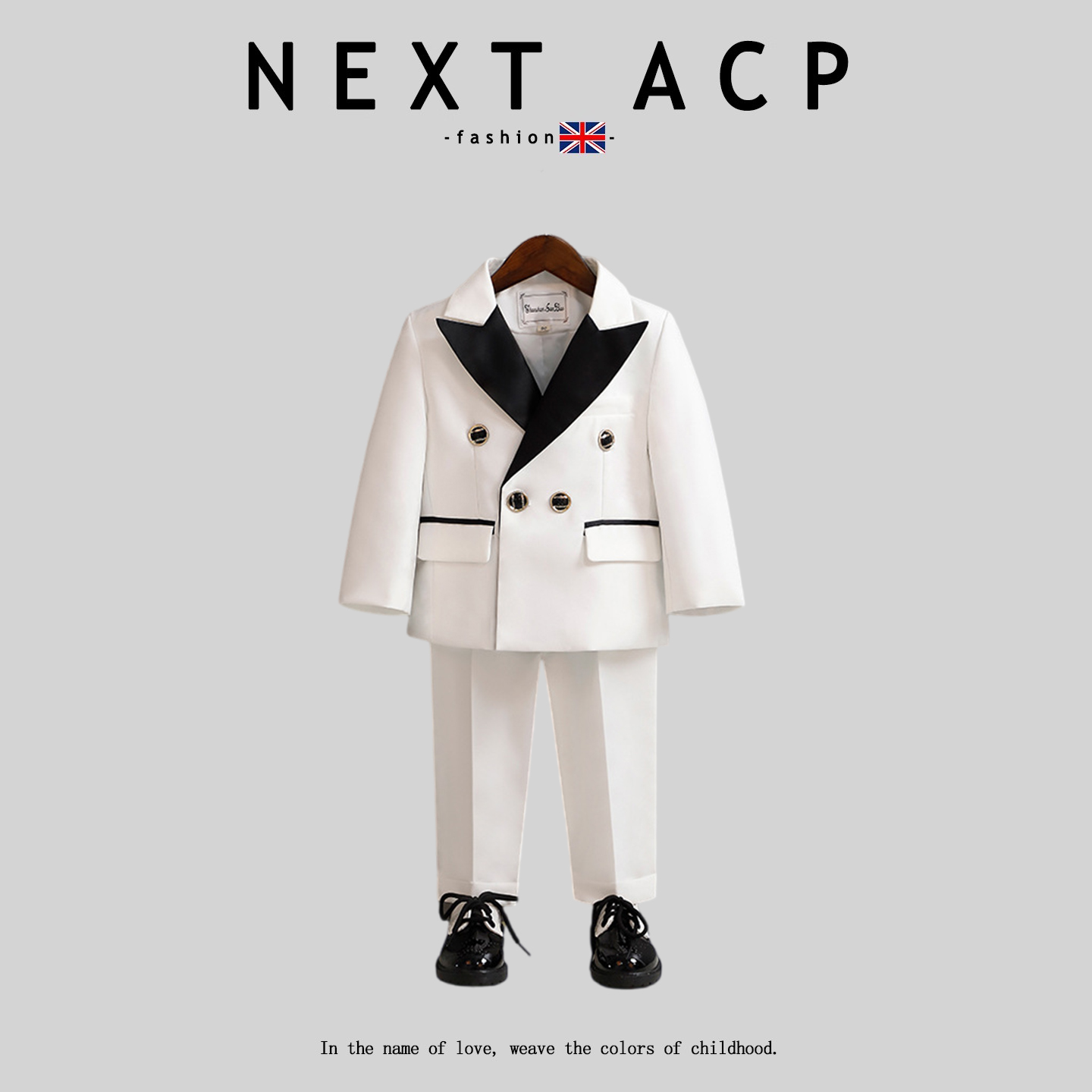 英国NEXT ACP春秋男童西装礼服套装英伦表演服周岁宝宝钢琴演出服