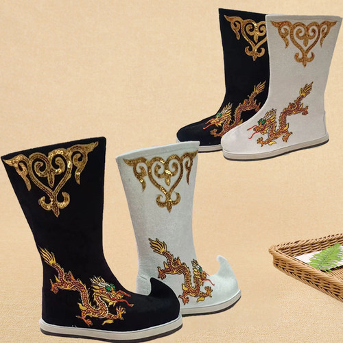 古装汉服鞋古代靴子皂靴