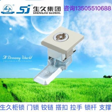 正品生久柜锁门锁MS813平面圆柱锁连杆锁机箱锁配电柜锁 不锈钢锁