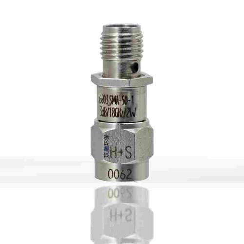 H+S固定衰减器6603_SMA-50-1射频18GHz 3dB 2W微波50Ω同轴 SMA头