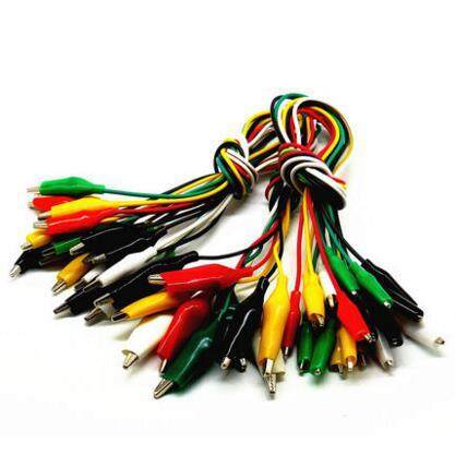 彩色鳄鱼夹测试线 导线电源线 5色随机双头带线50cm 大中小号10条,手表,配件,淘宝优惠券,粉丝福利购,淘宝优惠卷