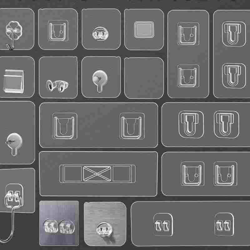 免打孔承重粘钩免钉置物架墙壁挂画粘贴浴室拖把无痕挂钩强力粘胶