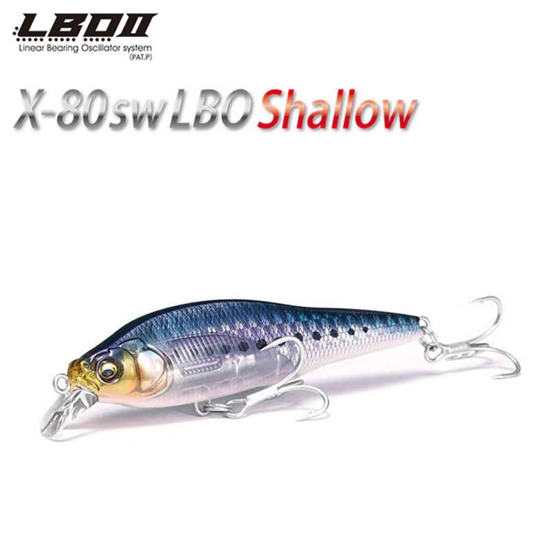 日本Megabass缓沉远投米诺X-80SW路亚假饵淡海水翘嘴鲈鱼仿生硬饵