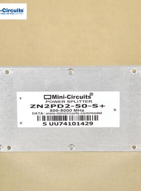 进口Mini-Circuits功分器ZN2PD2-50-S+射频信号0.5-5GHz一分二